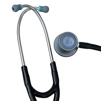 Dual Head Cardiology Stethoscope Black