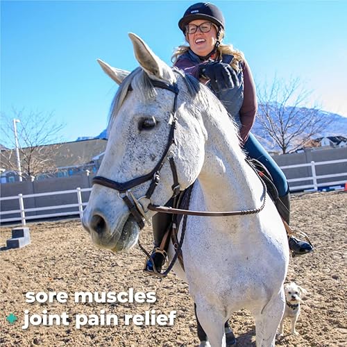 Miniatura 3 de Gel de linimento veterinario para caballos | Frote muscular dolorido | Calidez relajante, fabricado con ingredientes a base de plantas | Fórmula