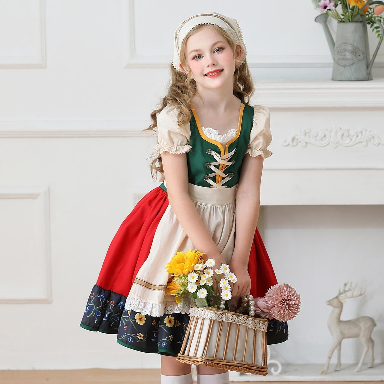 Ragazze Oktoberfest Costume - Abito cosplay Oktoberfest tedesco