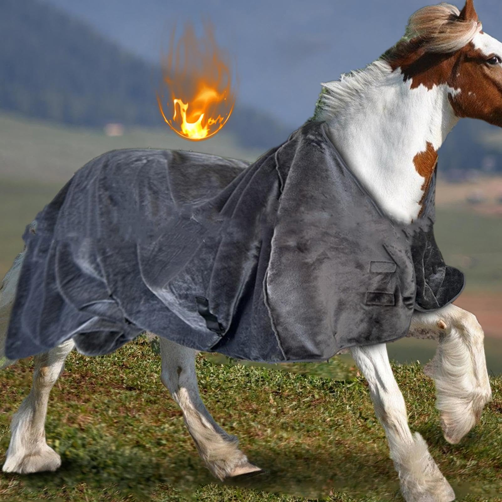 Mantas para caballos reales de invierno, sábanas de cuidado de caballos, manta cálida de franela transpirable para caballos para invierno