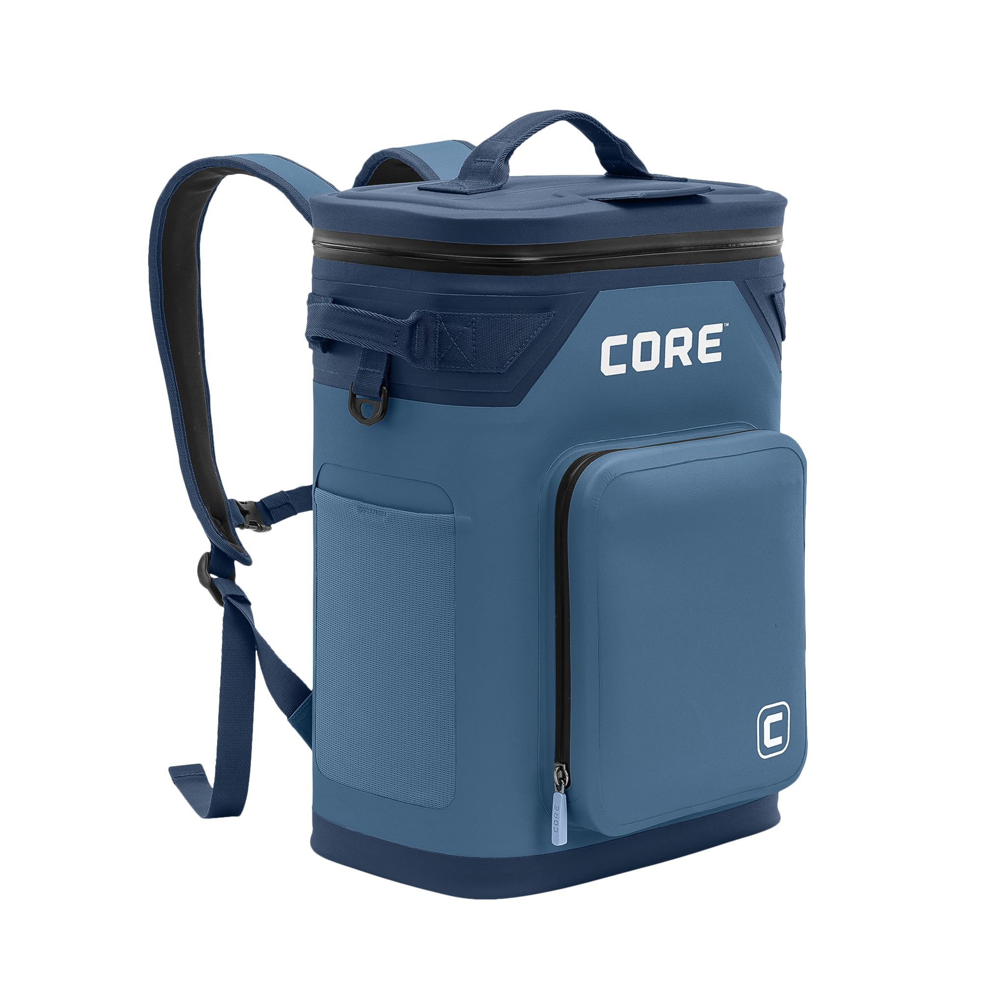 CORE Magnetic Leak Proof Soft Cooler with Waterproof Zipper | Insulated Bag Portable Ice Chest Box | Best Soft Cooler for Food &amp; Beverages for Tailgating, Car Camping, Travel, and Family Beach Picnics