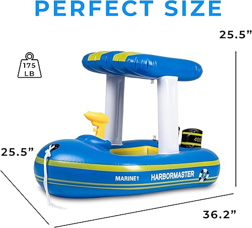 Miniatura 3 de Zone Tech - Flotadores inflables para piscina para niños, para niños pequeños, patrulla principal del puerto, flotador inflable para piscina,