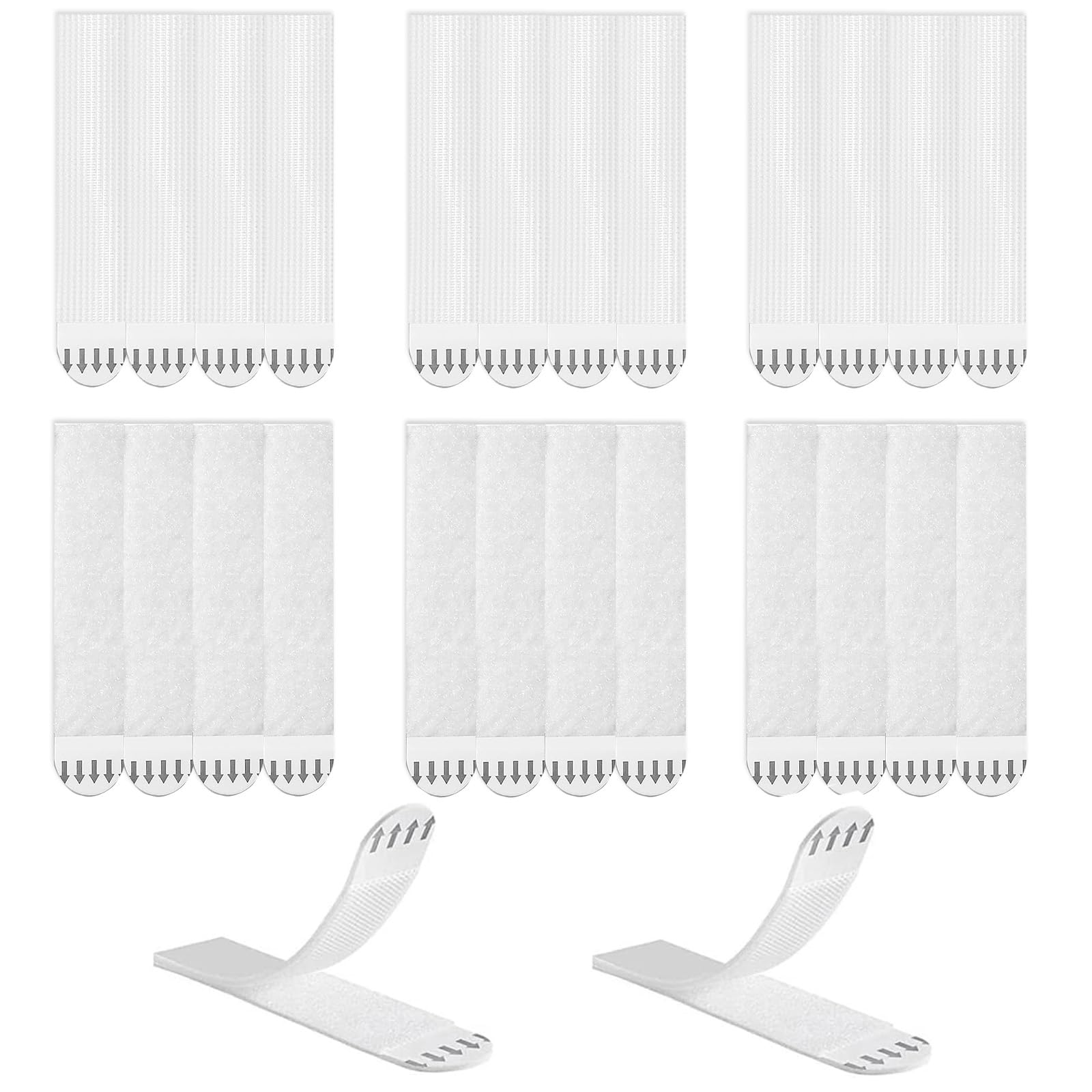 Appendi Quadri Senza Chiodi, 36 Paia(72 Pezzi) Chiodi Adesivi per Quadri Muro, 19 x 92mm Adesivi per Quadri da Appendere, Appendi Quadri Adesivi Adatto per Quadri Cornici Poster Foto Decorazioni