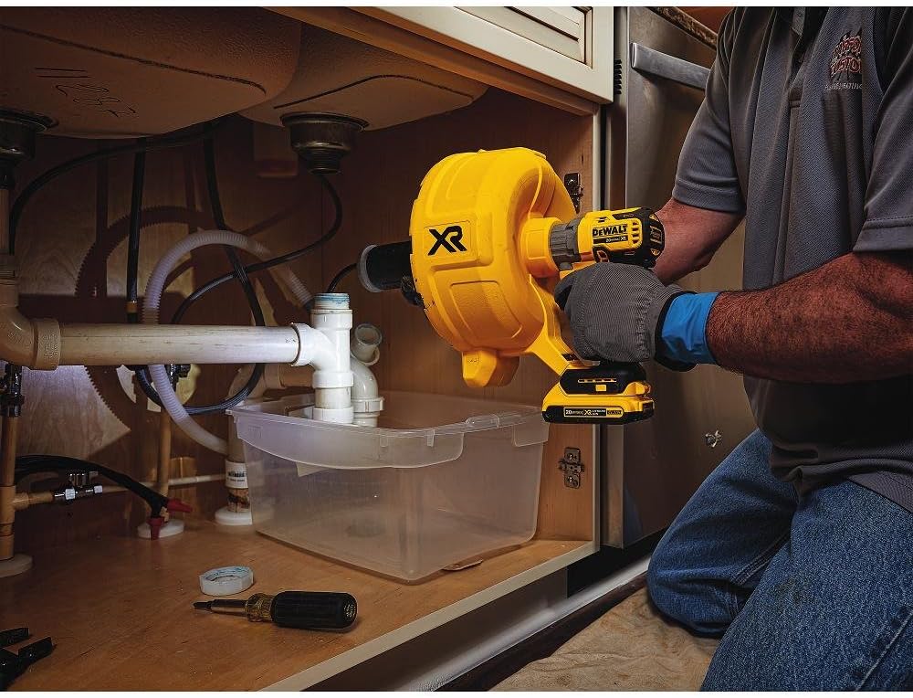 DEWALT 20V MAX XR Drain Snake Kit, Brushless (DCD200D1) - - 