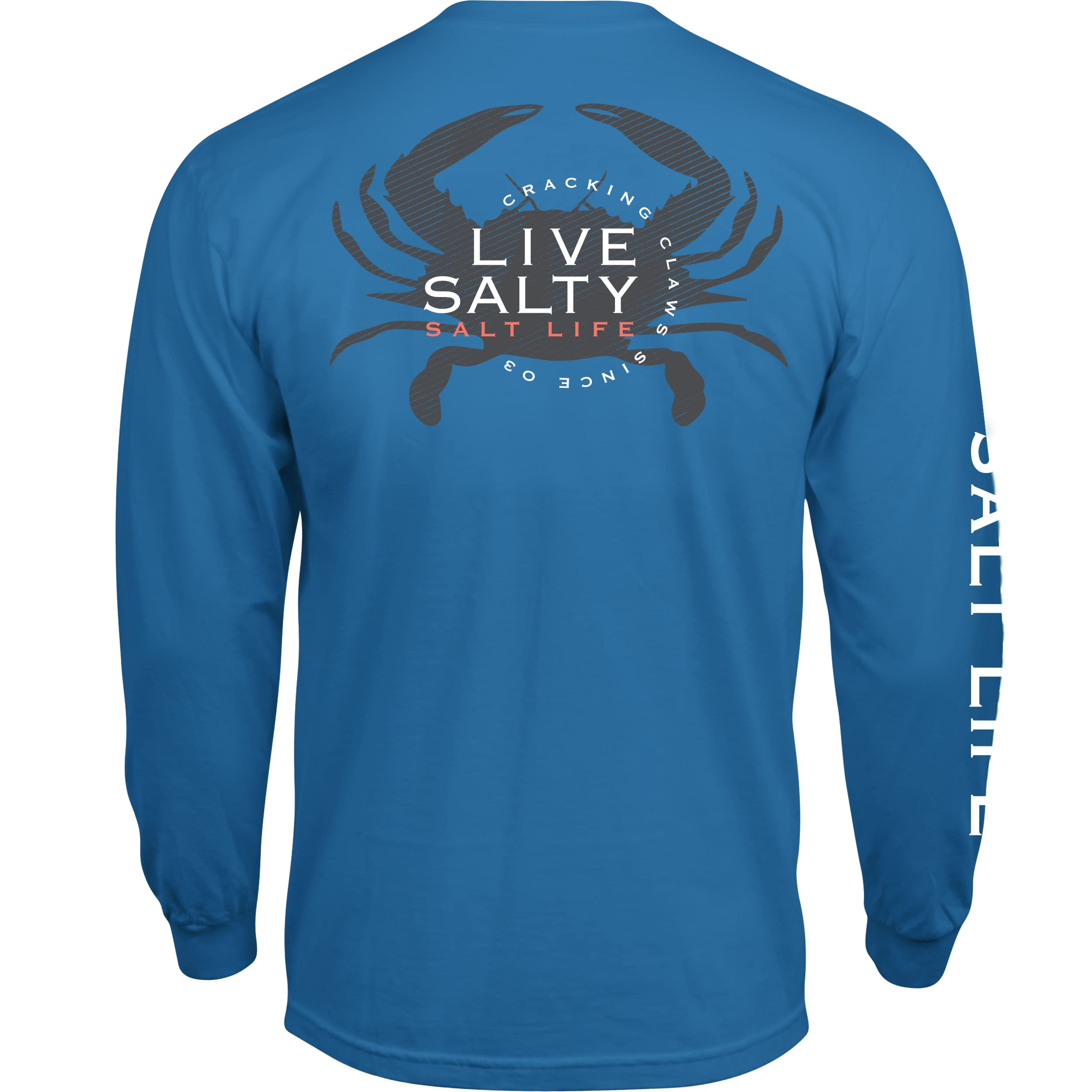 Salt Life Men's Chesapeake Life Long Sleeve Crew Neck Tee