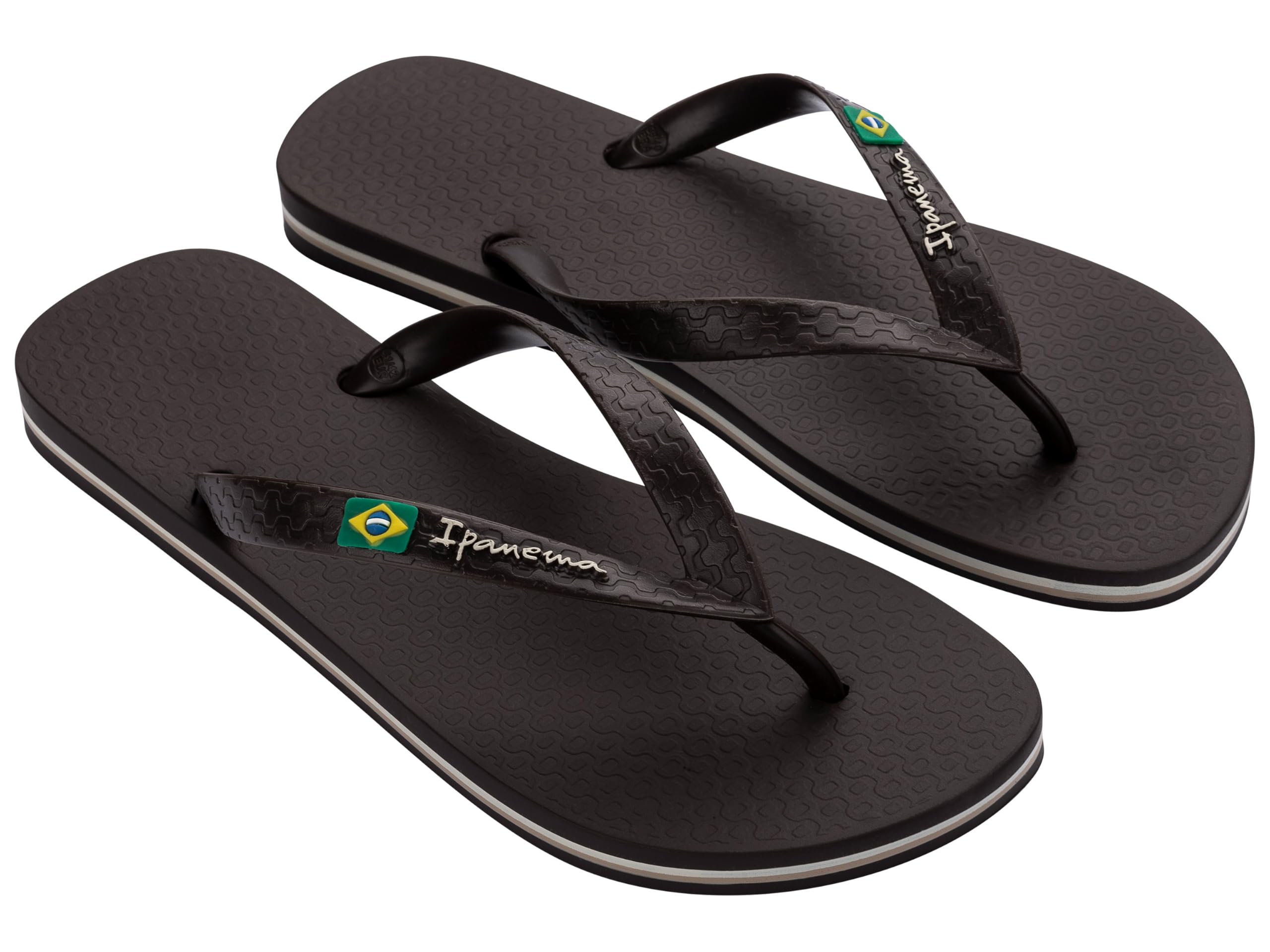 Ipanema Men's CLAS Brasil II AD Flip Flops, Brown/Brown, Beige, 38 EU