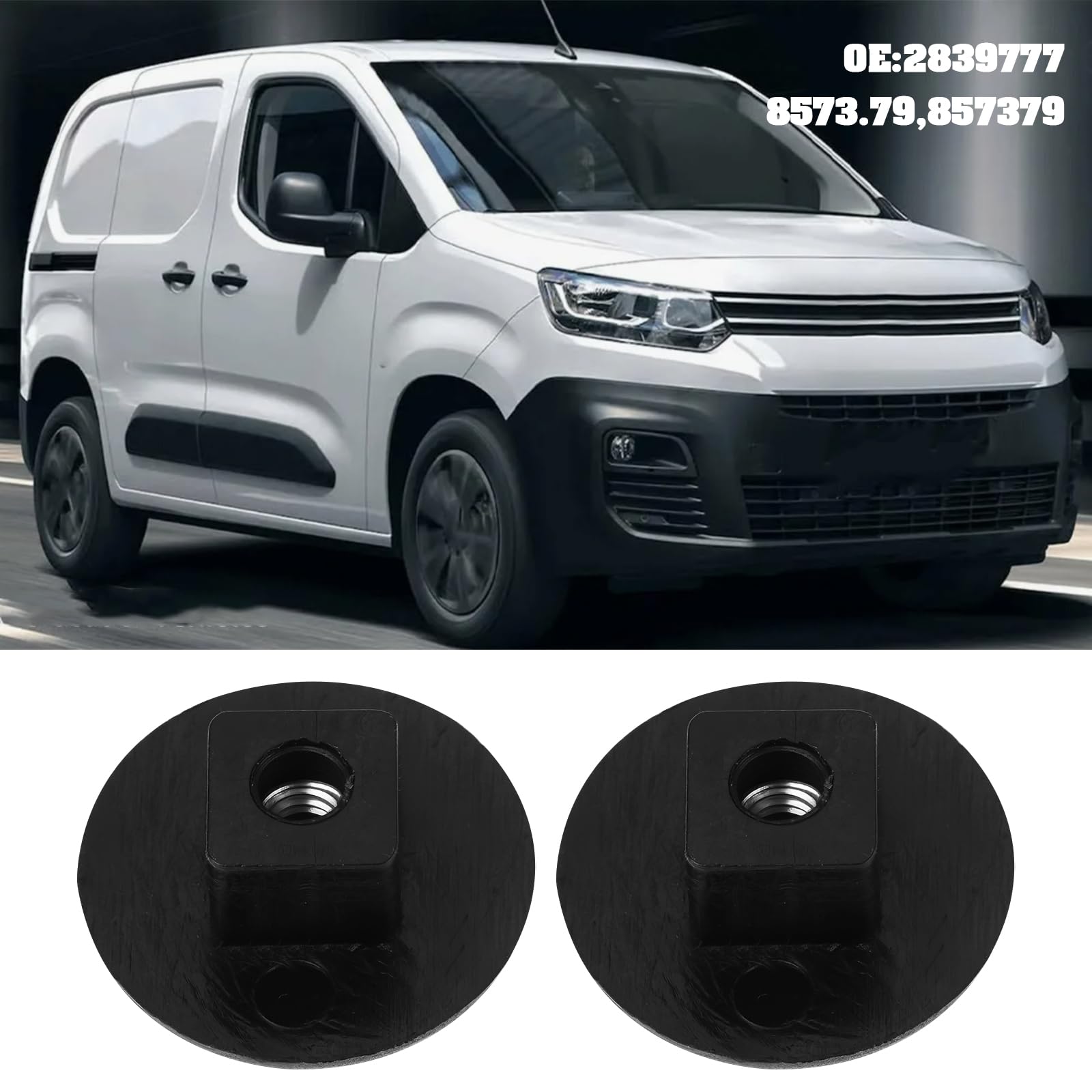Tapacubos 15 Citroen Clip De Montaje Para Ventana De Peugeot Partner, Citroën Berlingo Y Synergie - Con Tornillo, De Goma Robust Car Parts Garantía - 11