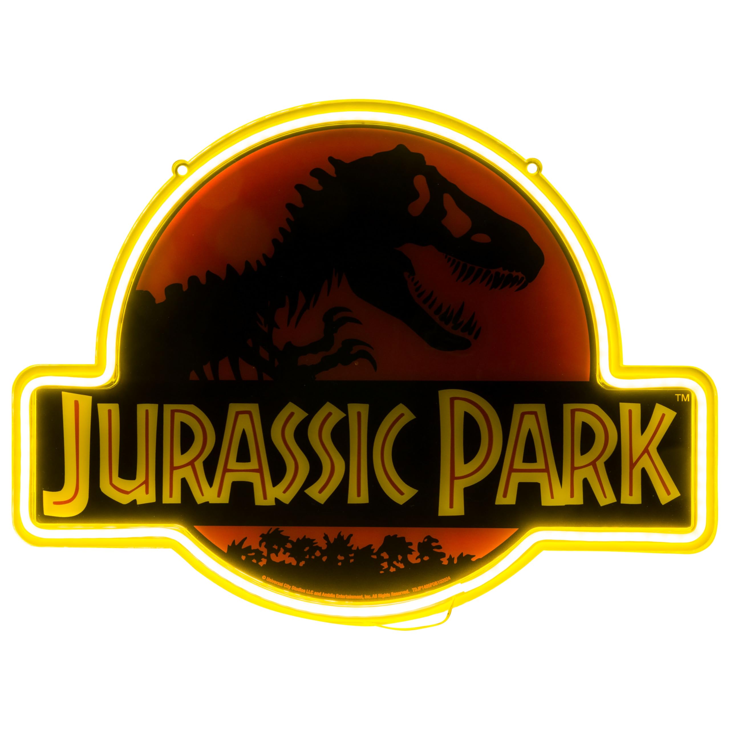 Amazon.com: Silver Buffalo Jurassic Park Logo Boxed Large Die Cut