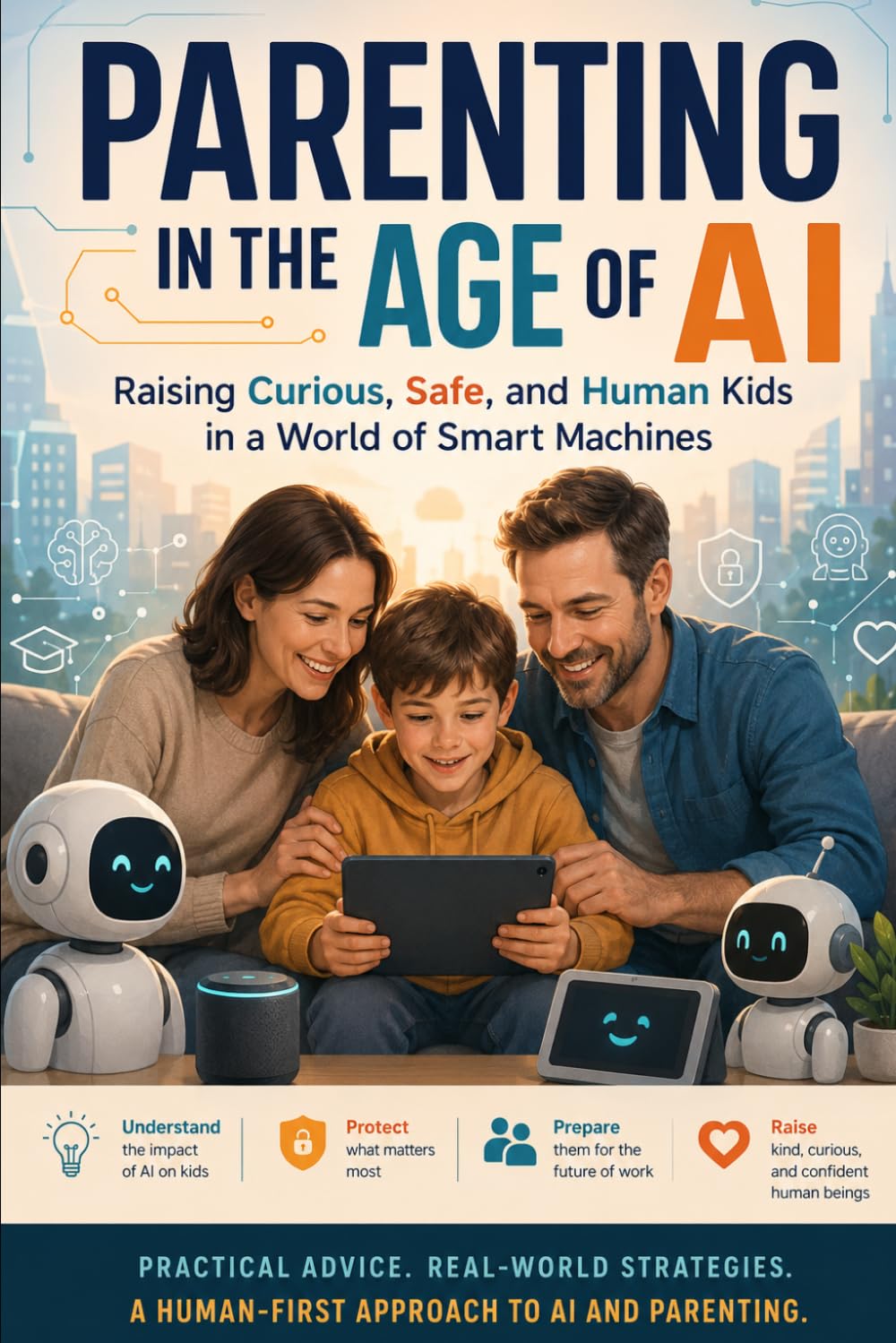 Parenting in the Age of AI: Raising Curious, Safe, and Human Kids in a World of Smart Machines (Humorous Guides to Surviving AI)