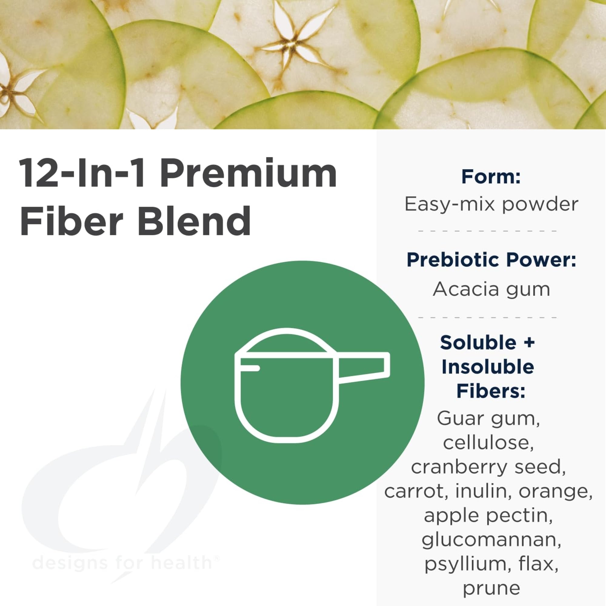 Designs for Health Fiber Prebiotic Complete, Unflavored, 30 Servings — Amazon image 3