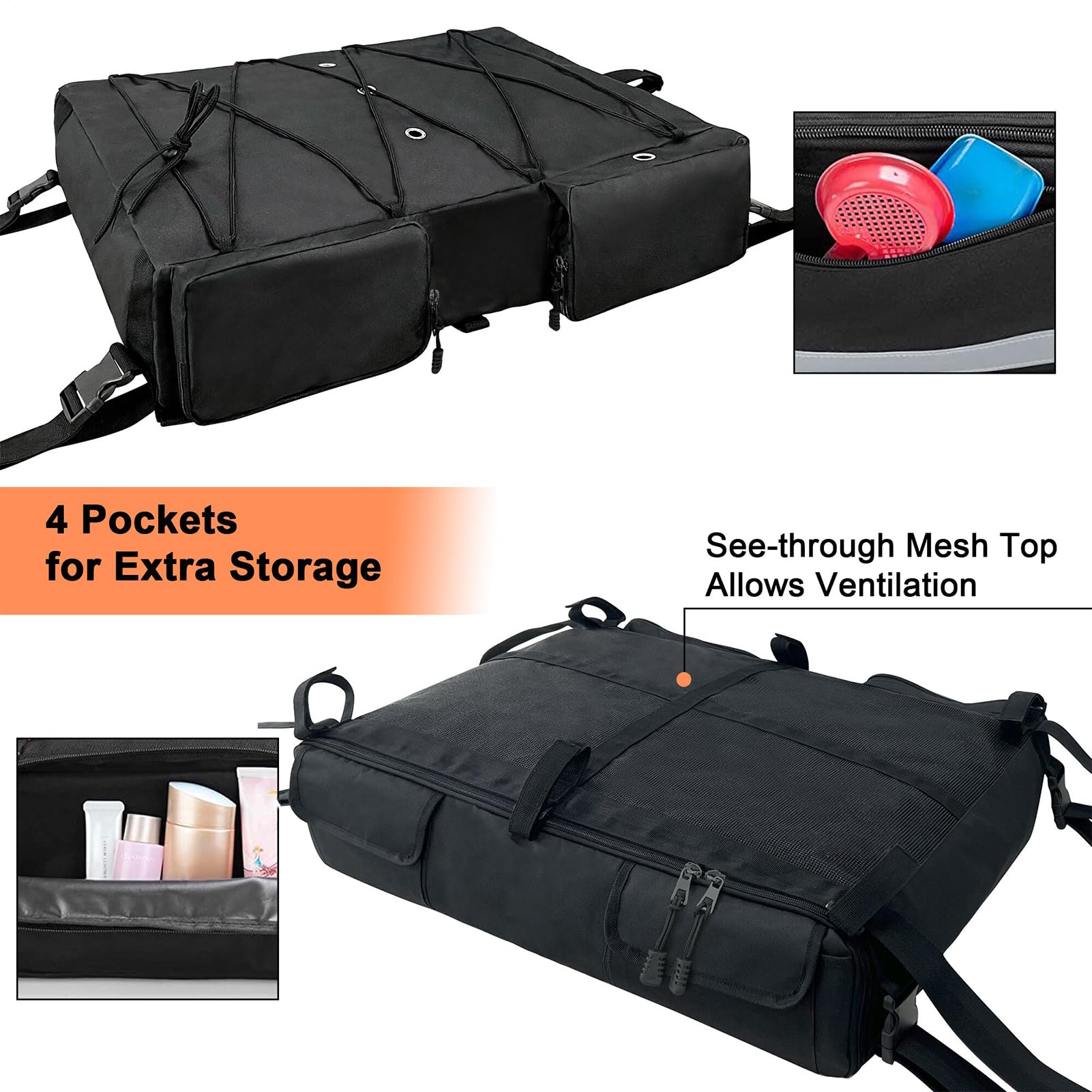Torba do przechowywania kamizelek ratunkowych na łódź – organizer | na dach jachtu 90 cm szer. x 50 cm gł. x 16 cm wys. , torba do przechowywania T-Top na 6 kurtek ratunkowych, kamizelki do