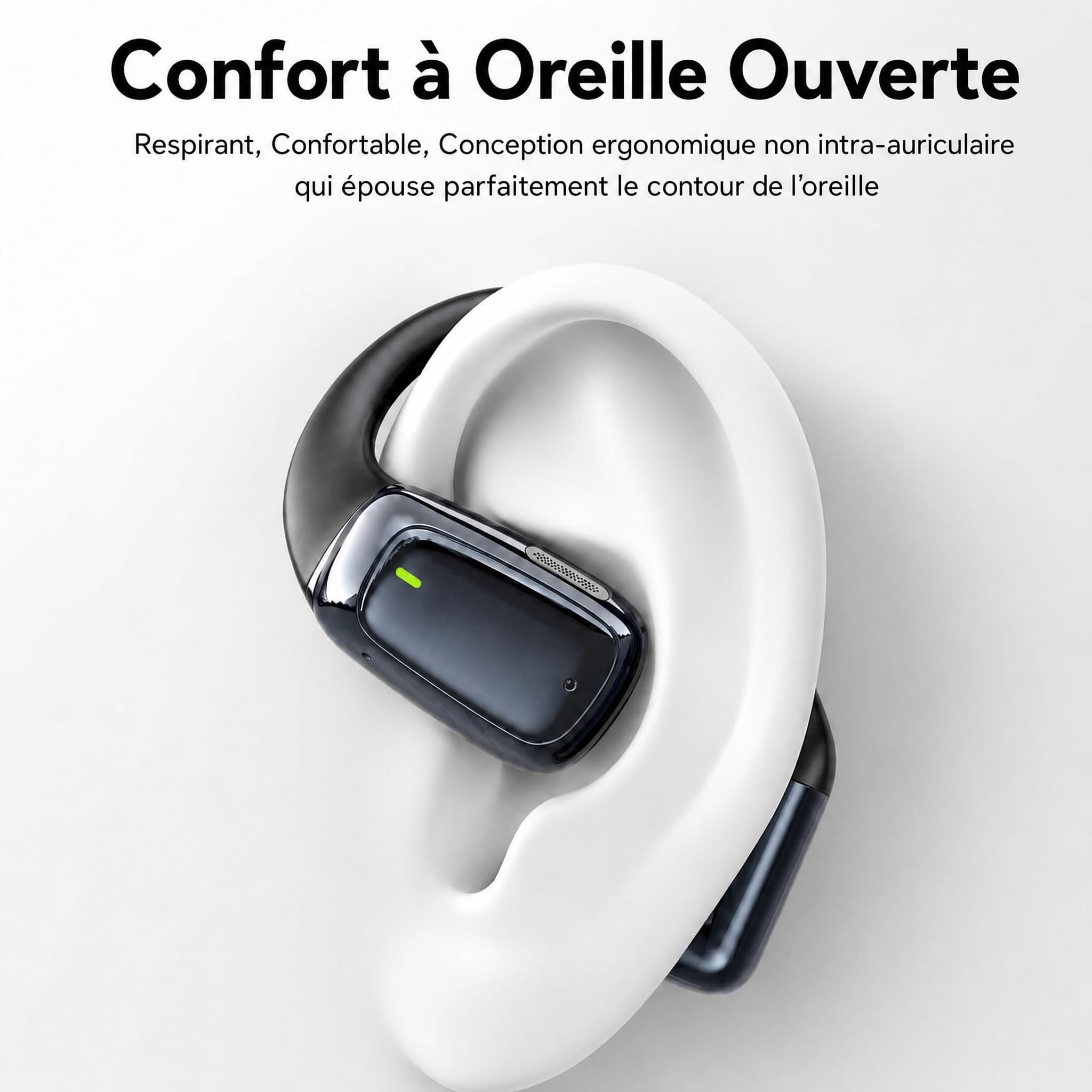 NE25 AI Traducteur Vocal Instantané 60H Écouteur Traducteur avec Écran 165 Langues 7 Modes de Traduction