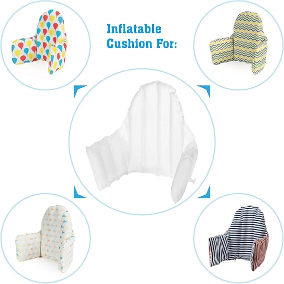 Inflatable Cushion Insert for IKEA Antilop High Chair, Cushion Insert Only, White, 28 L x 14(Inflated)