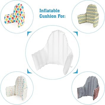 Inflatable Cushion Insert for IKEA Antilop High Chair, Cushion Insert Only, White, 28 L x 14(Inflated)
