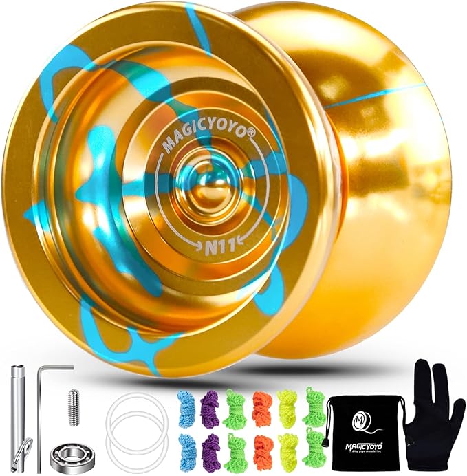 MAGICYOYO N11 Golden Blue Professional Unresponsive Yoyo