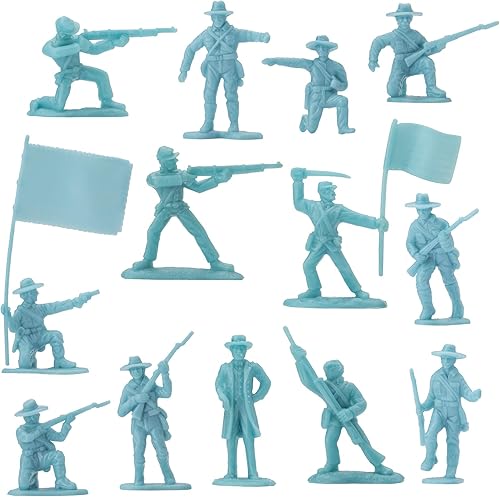 Miniatura 2 de BMC Civil War Plastic Army Men - 32 figuras de soldado de la batalla de Petersburgo