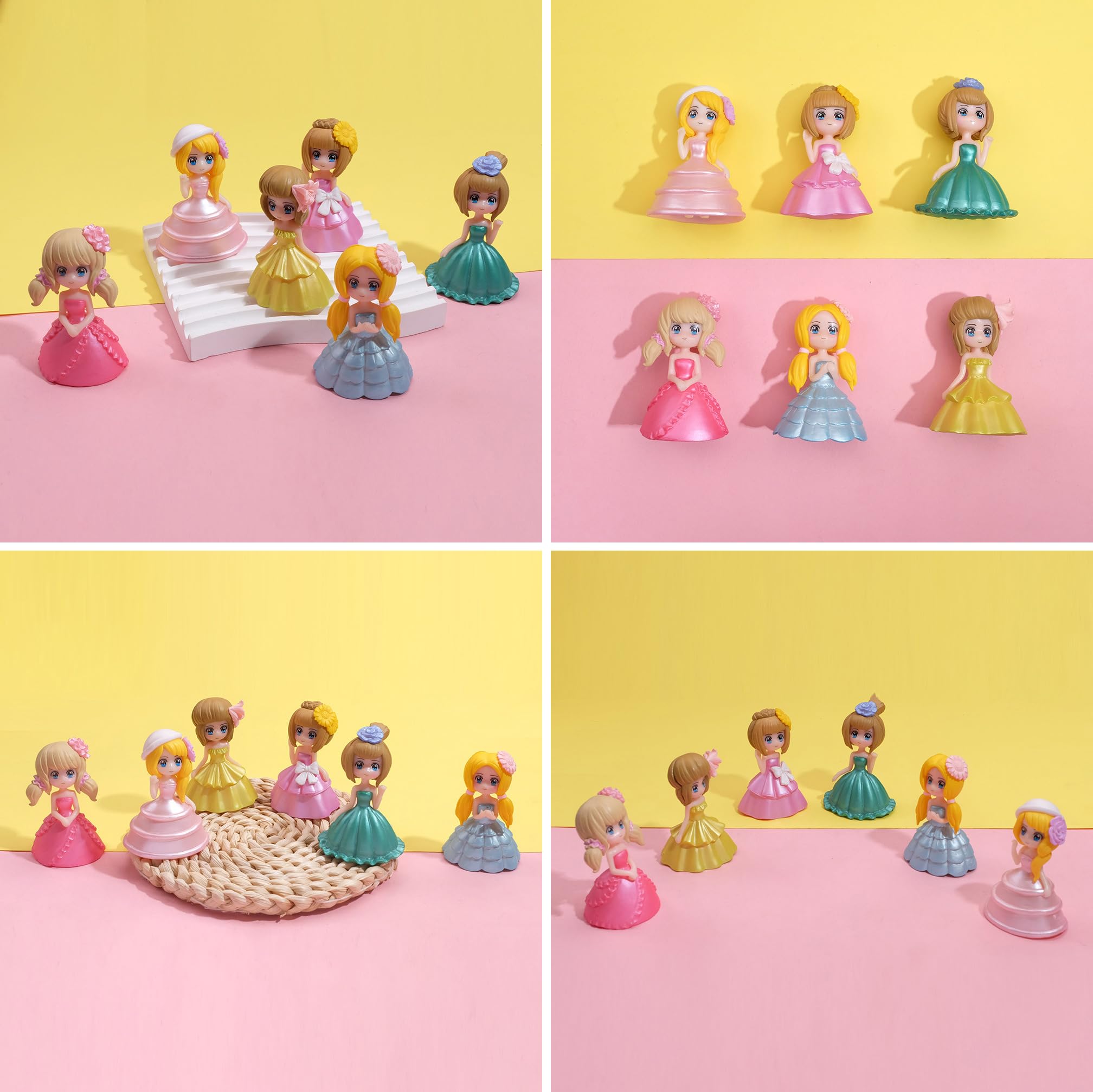 Princesse Cake Topper, 21 Pcs Décoration Gâteau D'Anniversaire Pour Princesse Cake Topper, 21 Pcs Décoration Gâteau D'Anniversaire Pour