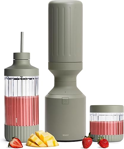 Miniatura 15 de Beast Mega 1200 Plus | Licuadora de sobremesa premium | Licúados, batidos, salsas, cremas, sopas | Mezcla hielo y fruta congelada | Recipiente XL |