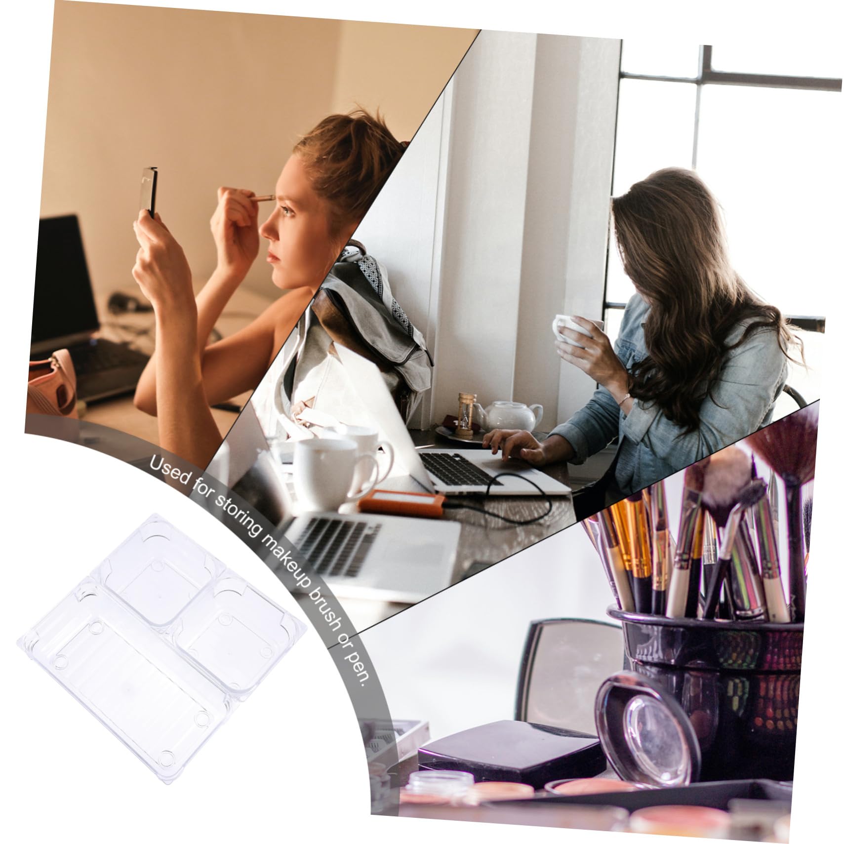 Plastique Organisateur Compact de 16 Cosmétique en Pièces Bureau