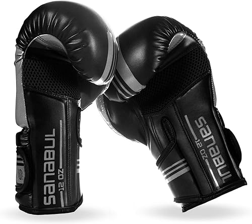 Miniatura 2 de Sanabul Guantes de boxeo Core Gel para hombres y mujeres, guantes avanzados de Muay Thai y Kickboxing, bolsa pesada y boxeo de combate