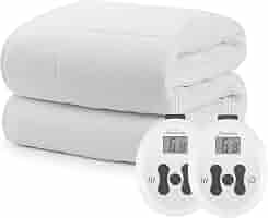 Sunbeam Restful Premium Quilted Heated Mattress Pad - Queen White : Home u0026  Kitchen - Amazon.com