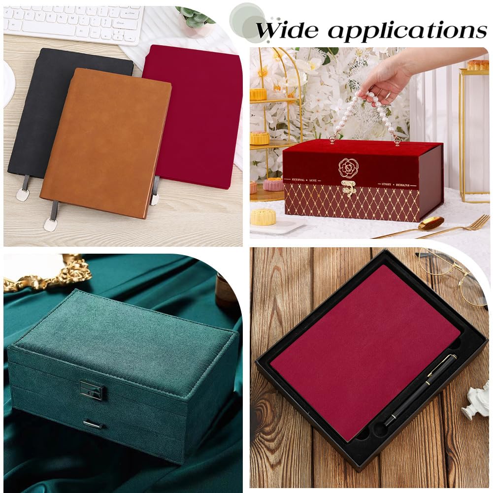 Tissu Velours Rouge Pour Reliure Livre - 130x30cm - Dos Papier - DIY Couverture Carnet