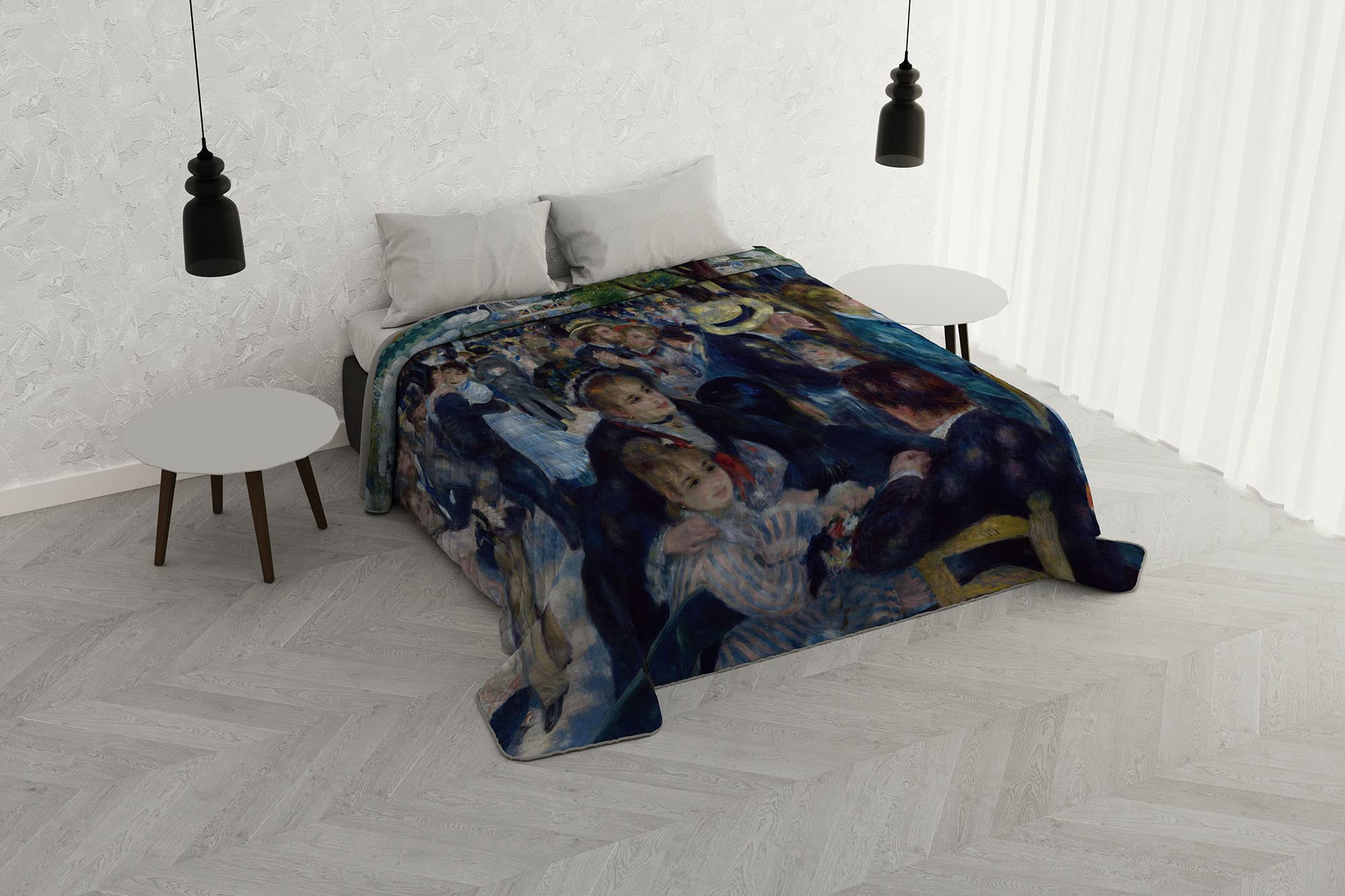 Trapuntino Estivo SOGNI D’AUTORE In Microfibra - Stampa Digitale, Matrimoniale, Made In Italy