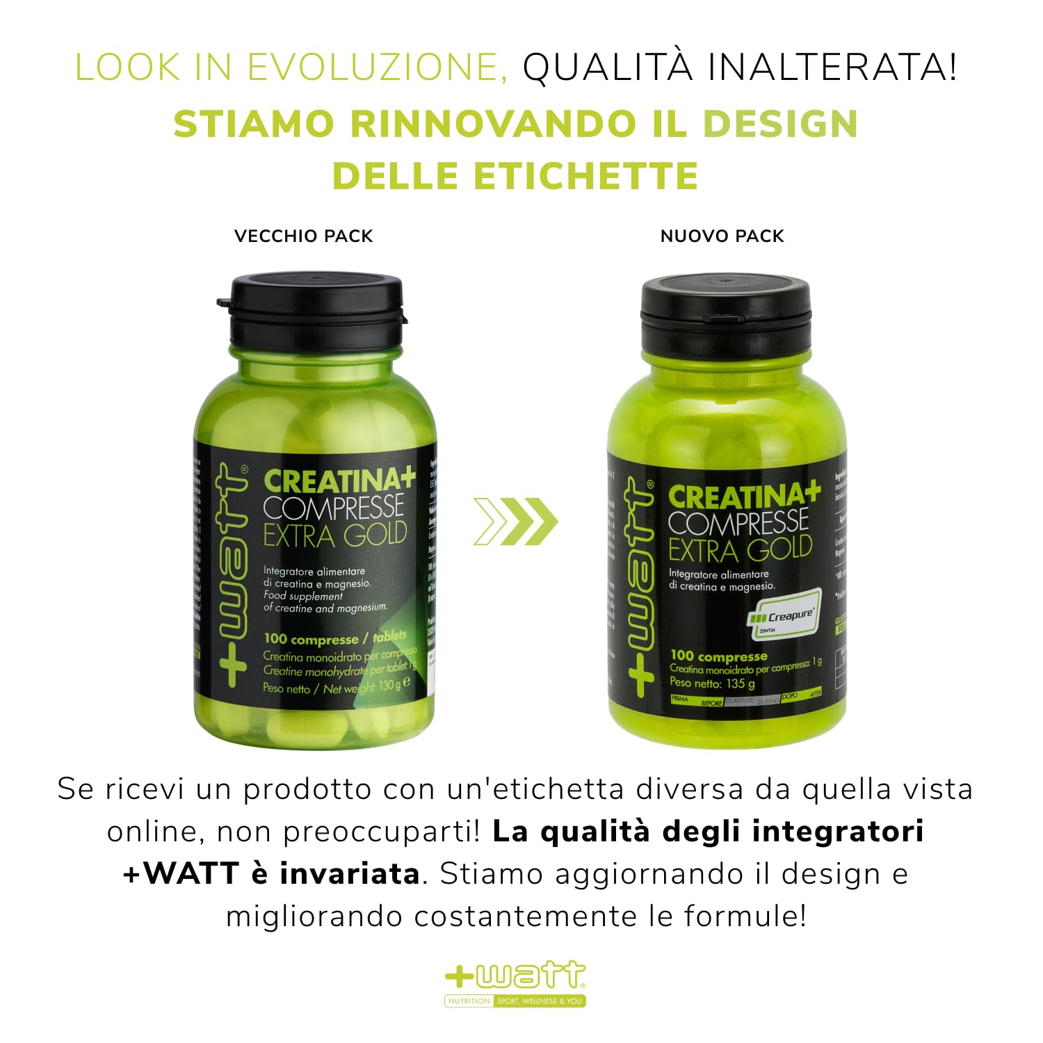 Creatina+ Compresse Extragold - Incrementa le Prestazioni Fisiche Durante lo Sforzo - Gluten Free - 100 cpr