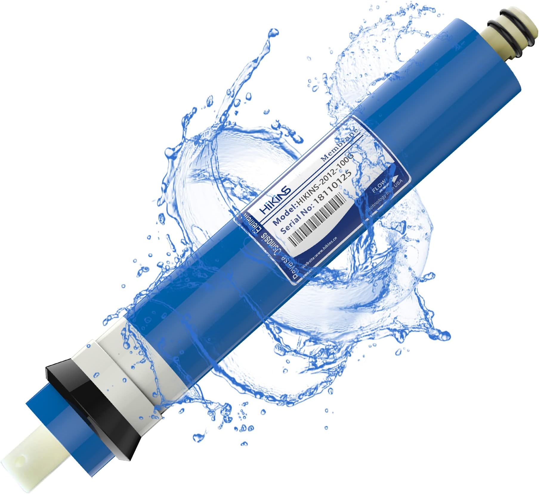 HiKiNS Reverse Osmosis Water Filter System - 600 GPD Bucketless Under Sink RO Water Filtration System with Alkaline 6-Stage, pH+ Remineralization, Super Taste Drinking Water Filter