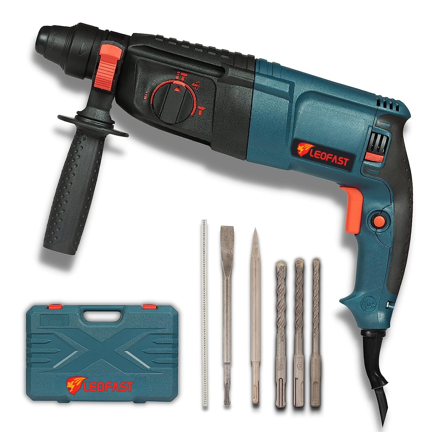 Leofast LFT-1209 Corded Electric Rotary Hammer Machine with SDS Plus, 2/26, 1130W, 1200RPM, 3 Modes, For Concrete, Metal & Wood + Carrying case, 3 Month Warranty (B0B2MS2MSK) Amazon Price History, Amazon Price Tracker