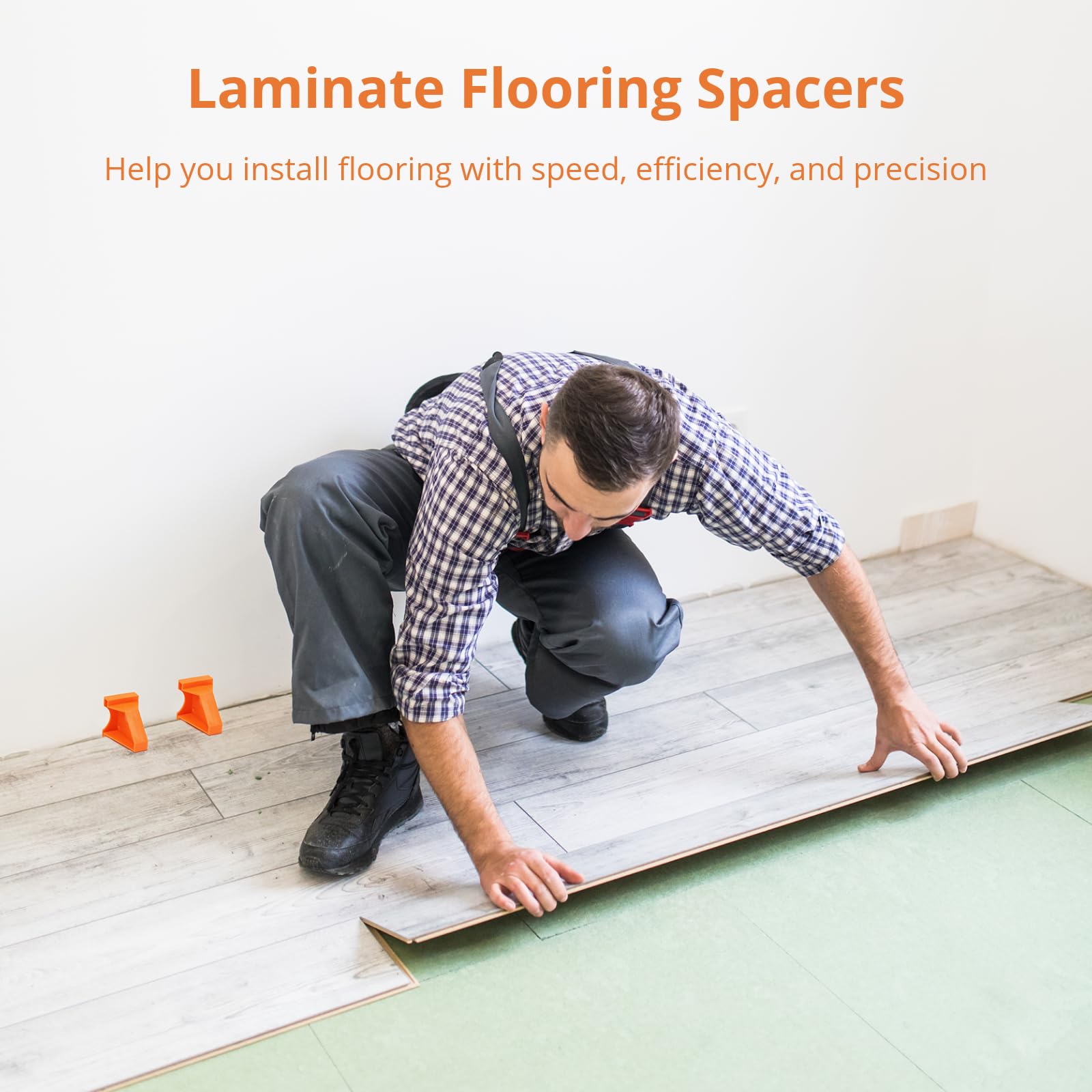 40 Pcs Flooring Spacers For Laminate, Vinyl, Bamboo - View #5