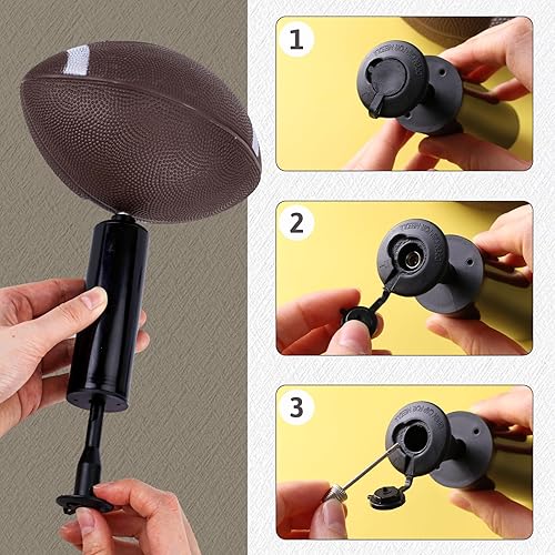 Miniatura 4 de Shindel 6 mini fútbol inflable, fútbol pequeño con bomba de 6.3 pulgadas, juguetes de pelota para niños, juegos de interiores y exteriores,