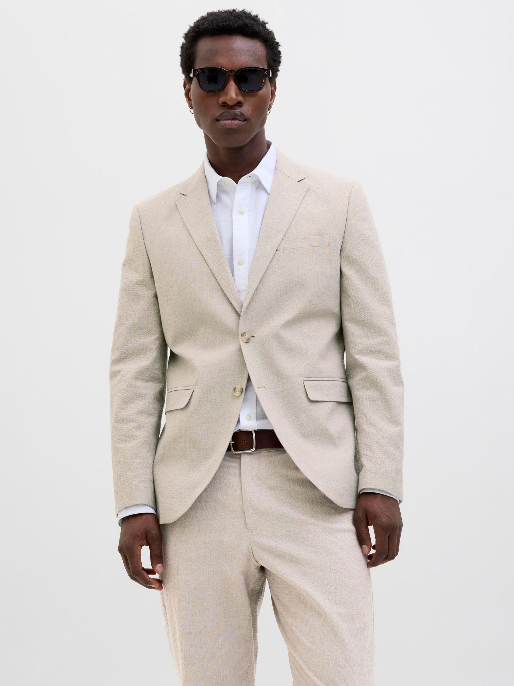 JACK & JONES Blazer JPRSTAN Slim Fit Blazer Hombre de un Solo Pecho