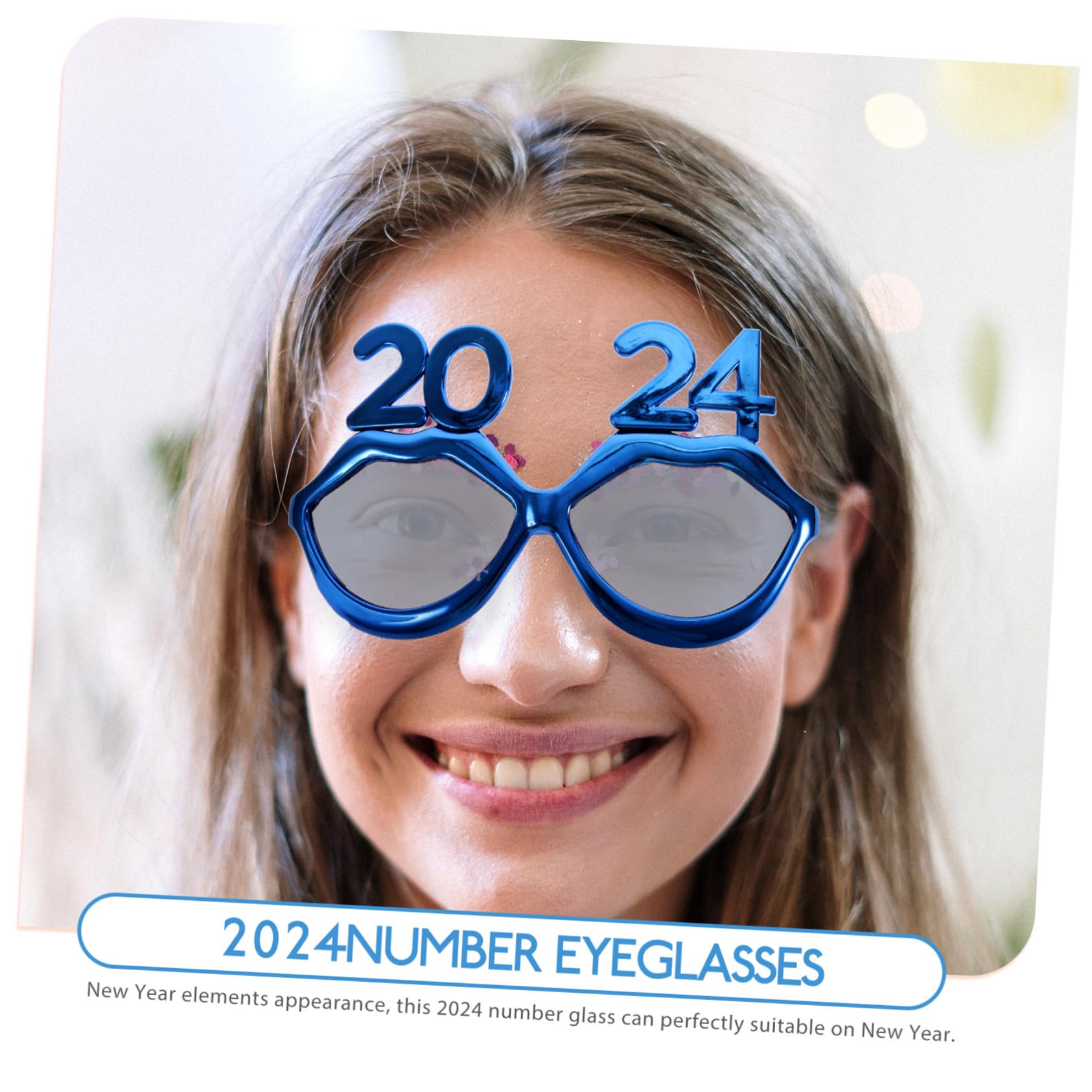 ABOOFAN 5pièces Lunettes De Fête Numériques Year Accessoire Photographique Amusant pour Célébrations De Nouvel an Et Événements Festifs