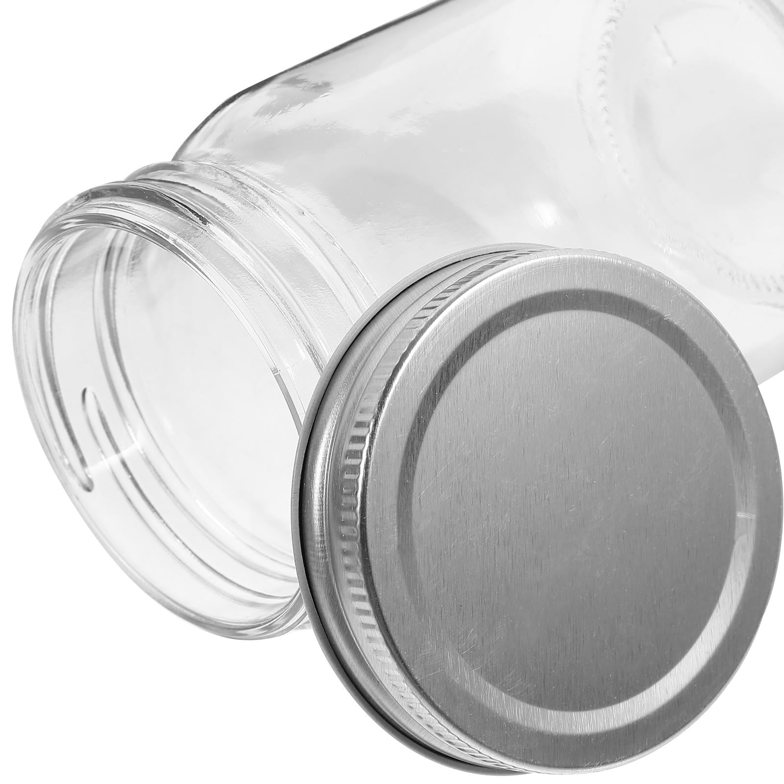 Transparente Mason Gläser 4 Stück 380ml aus Glas zum Einkochen
