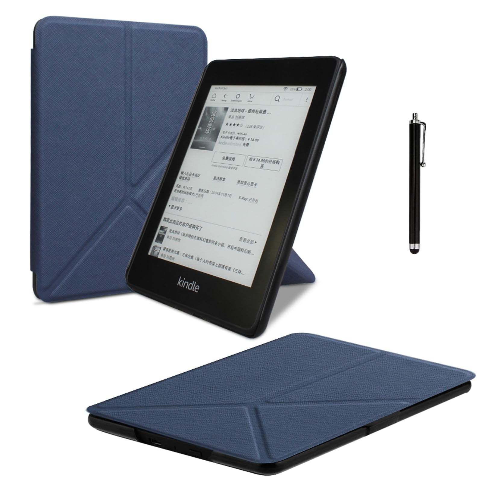 Étui Pour Kindle Paperwhite 5e/6e/7e Génération - Veille/réveil Auto, Dragonne, Léger, Protection Complète