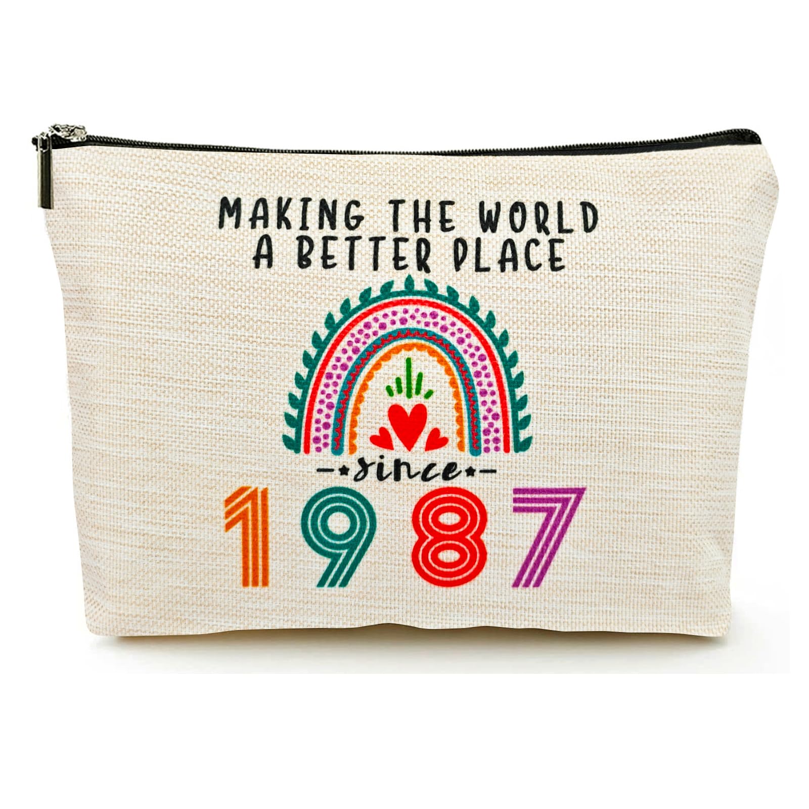 Suemetic 39th Birthday Gifts Women Makeup Bag, Happy 39th Birthday Decorations Woman, Best 39 Year Old Gifts Ideas for Her, Mom, Wife, Sister, Mothers