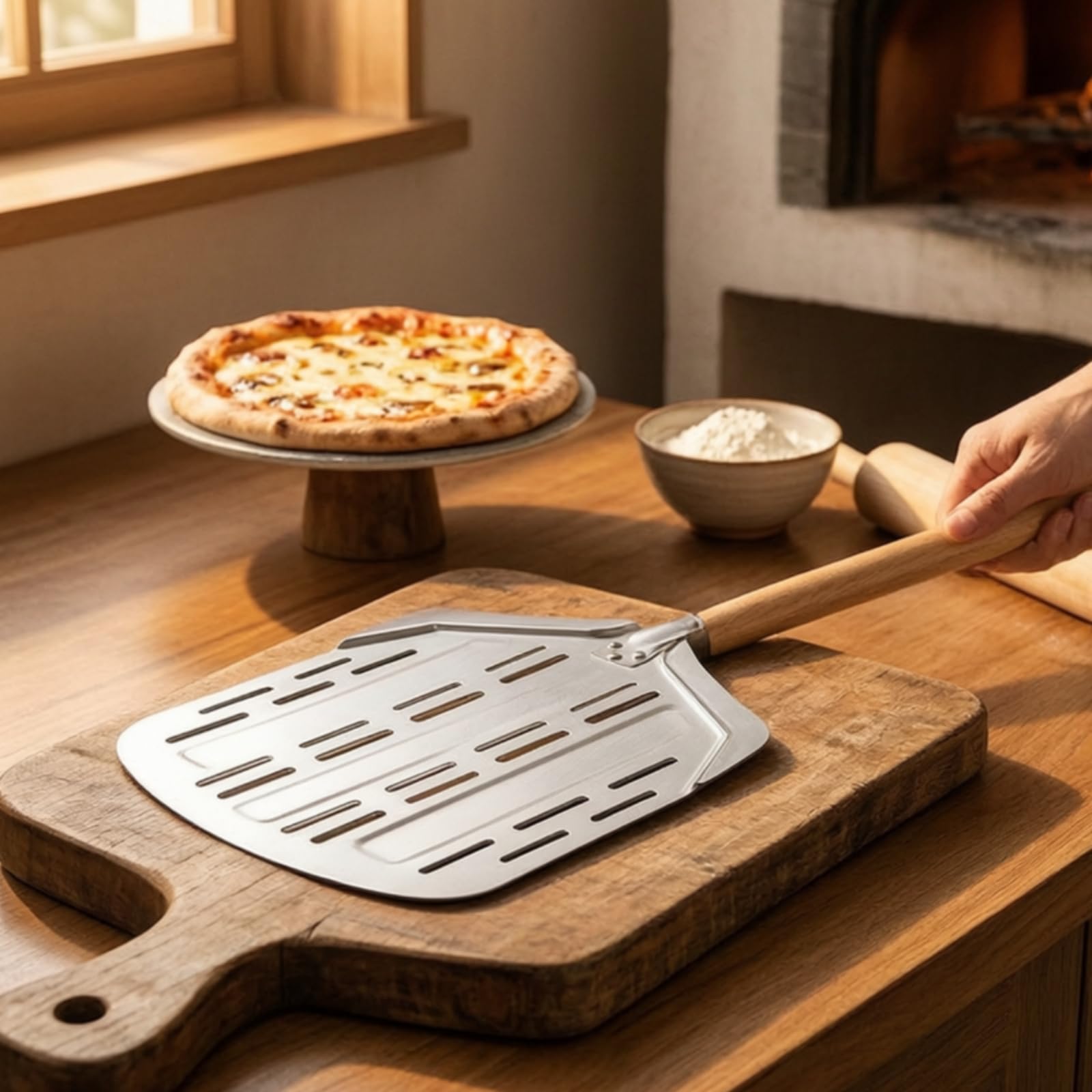Spatola per Pizza Staccabile Pale, 135 Cm, style to 4