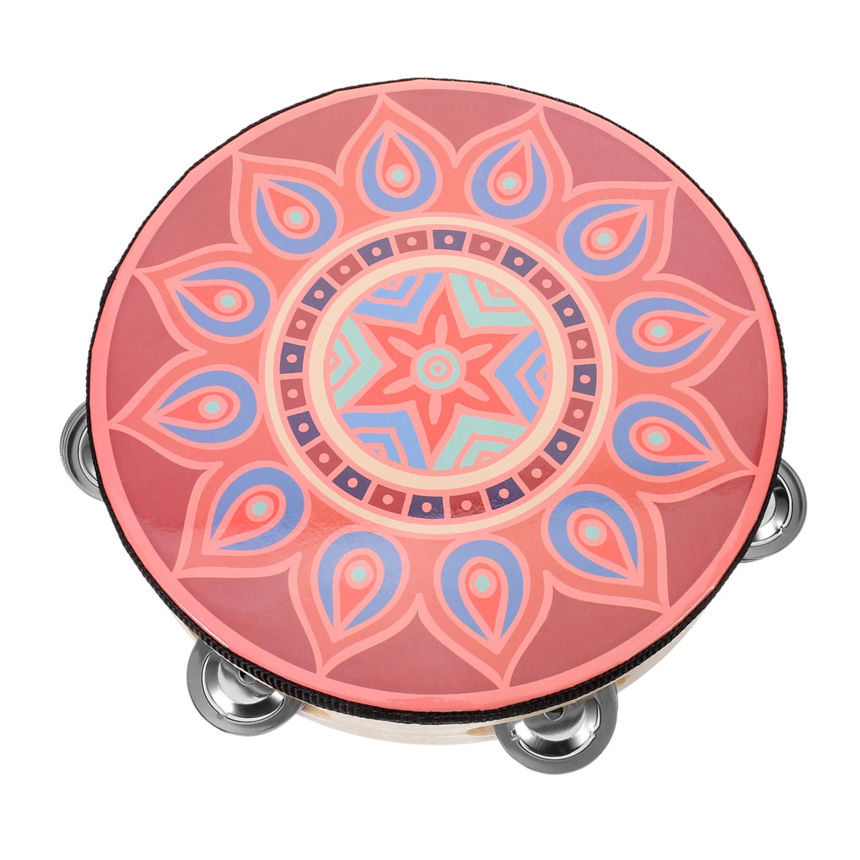 ibasenice 5piezas Tambourine De Madera De Instrumento De Percusión Para Adultos Para Danza y Entretenimiento Portátil y Ligero Fácil De Usar y Aprender