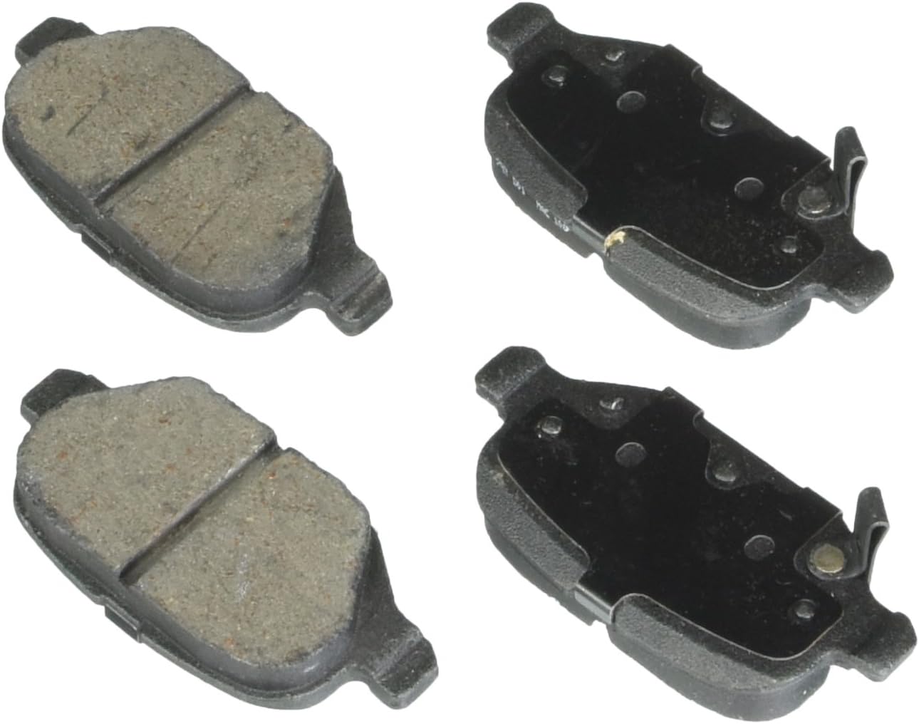 BOSCH BE1569H Blue Ceramic Disc Brake Pad Set With Hardware - Compatible With Select Fiat 500; REAR