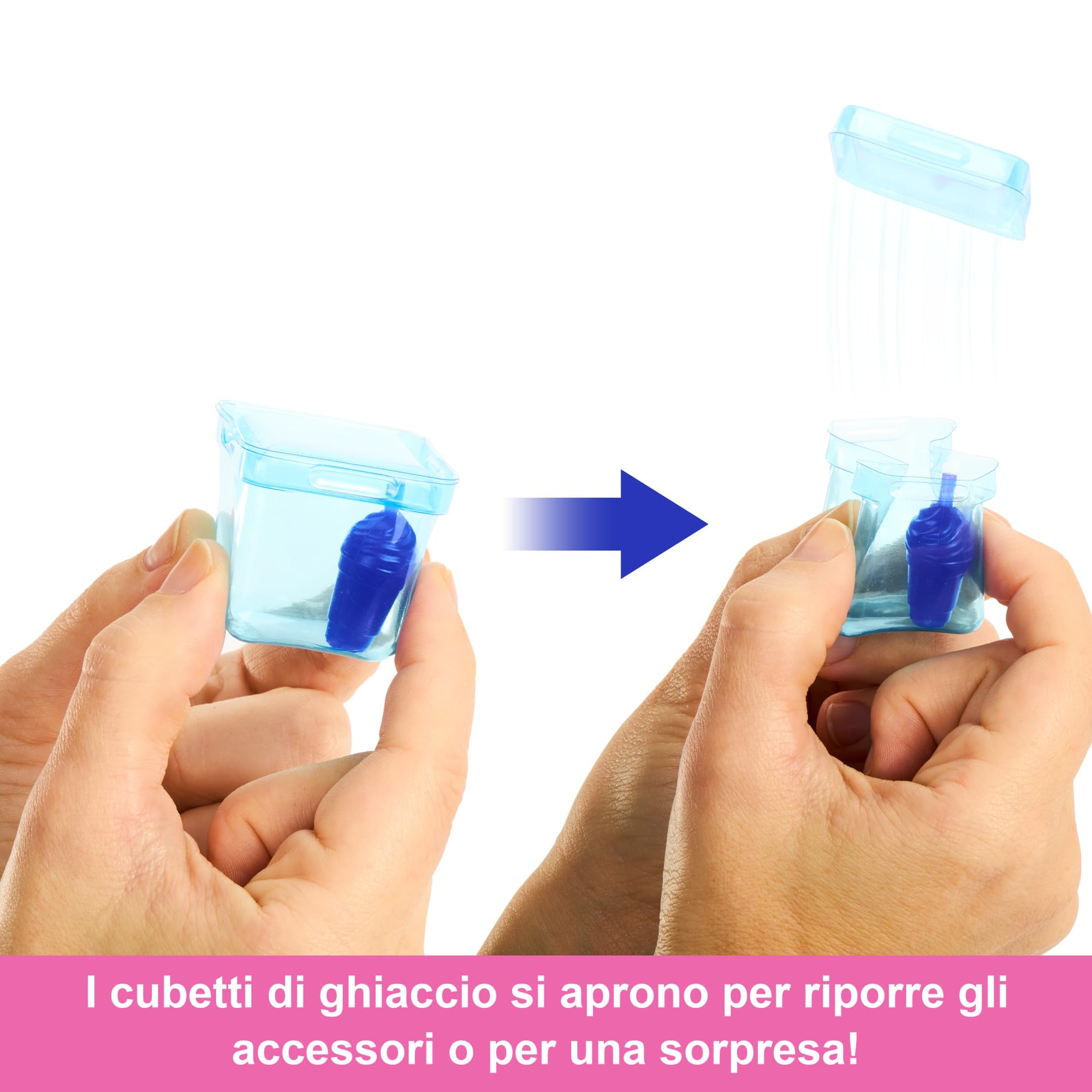 Barbie - Pop Reveal Serie Frutta, Bambola a Tema spuma D'uva con 8 sorprese profumate e con Effetto Cambia Colore, Cucciolo e Accessori Slime Inclusi, Giocattolo per Bambini, 3+ Anni, HNW44