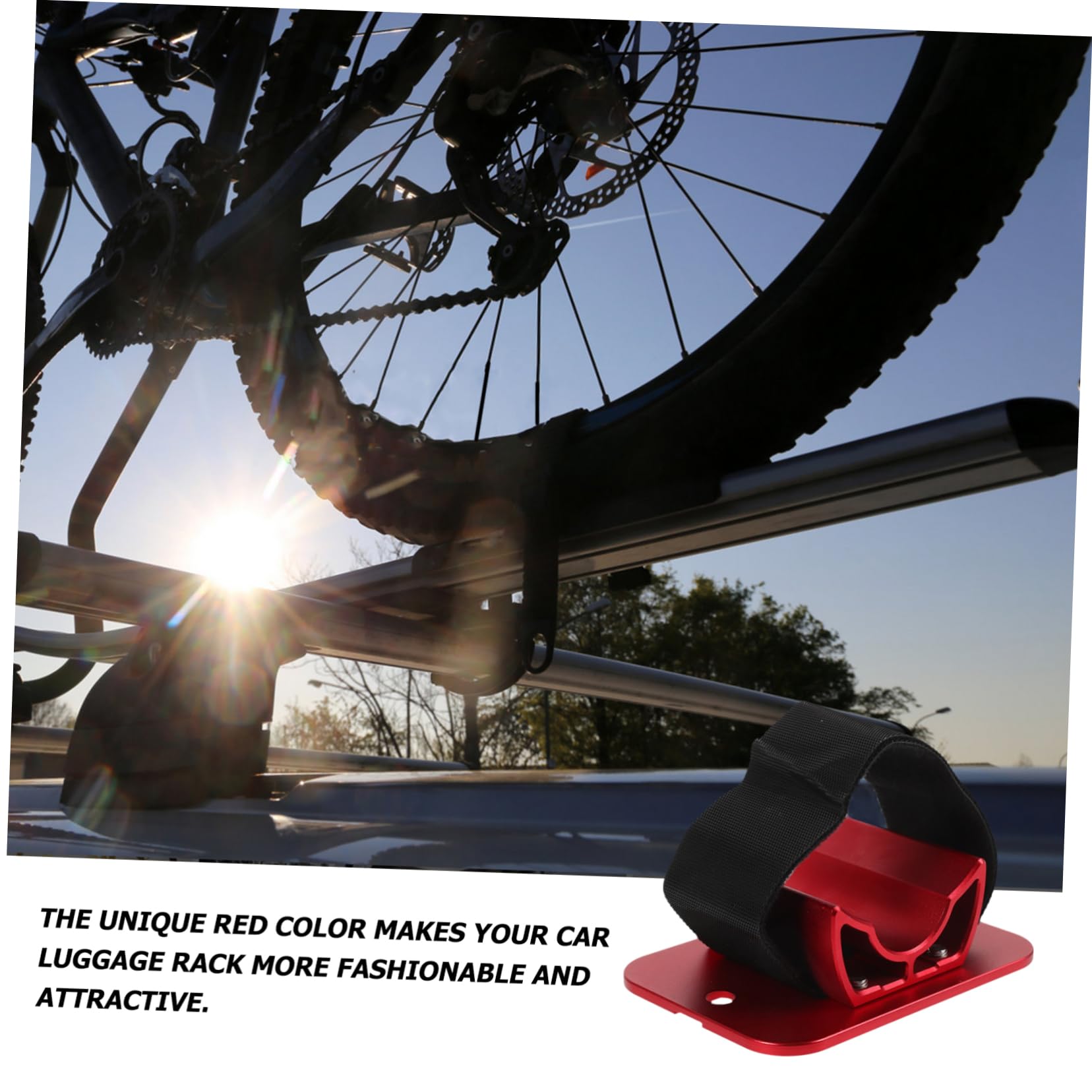 Supporto per Bicicletta Fissaggio Sicuro Ruota Posteriore per Portapacchi Auto Design Elegante e Facile Installazione Compatibile con Vari Modelli Bici Accattivante