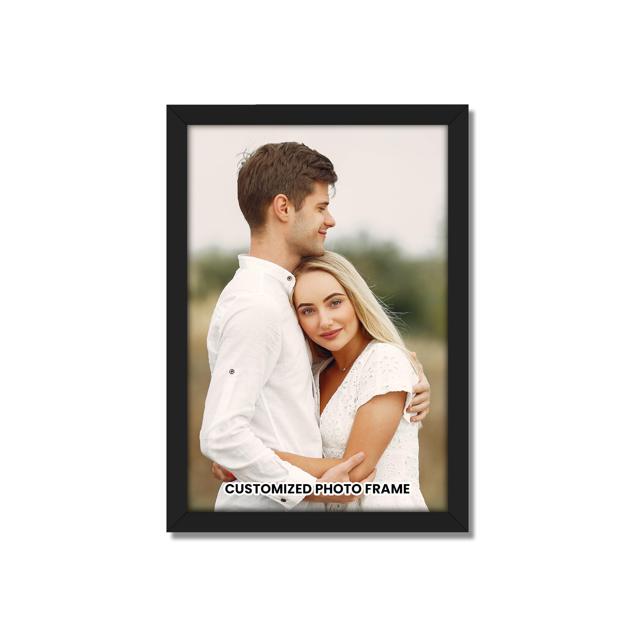 Customized Photo Frame | Single Photo Upload | Personalized Home Decor Gift for Men & Women | 6R, A4 & A3 Large Size Frames | Black Synthetic Wooden Wall Art Frame-picture-24
