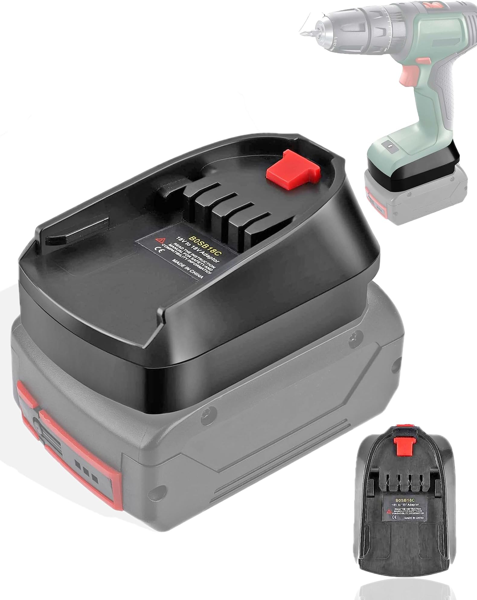 Tpdl Bosb18C Battery Adapter For Bosch Professional 18V System Gba Bat609 Bat610 Bat618 Bat619 Works In Pba Power Tools
