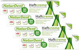 NaturDent Haftcreme, natürlich & vegan, 4x40g