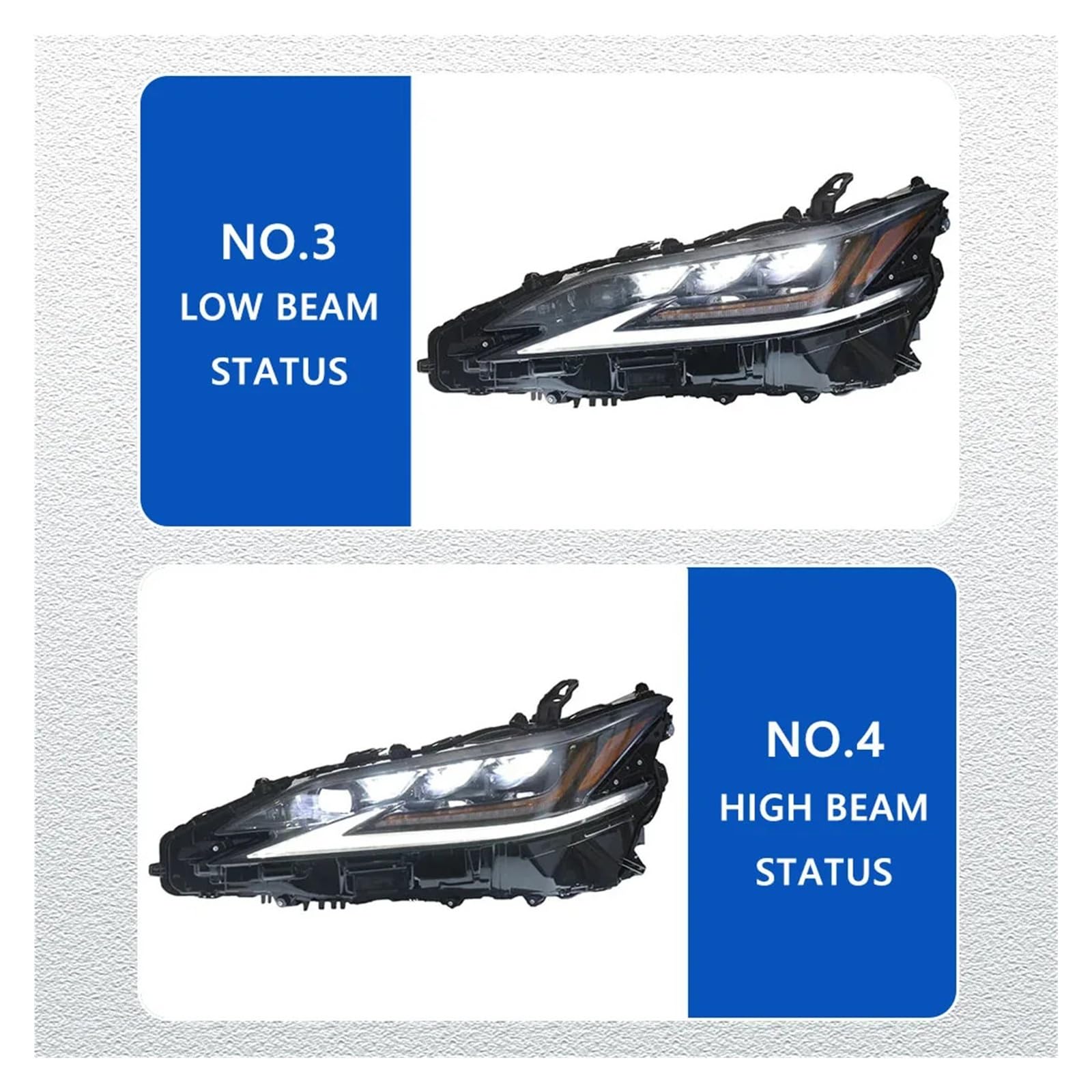 Pasuje do LEXUS ES 18-23 pełna dioda LED DRL reflektor samochodowy montaż sygnału akcesoria samochodowe zmodyfikowana lampa stylizacja reflektory LED