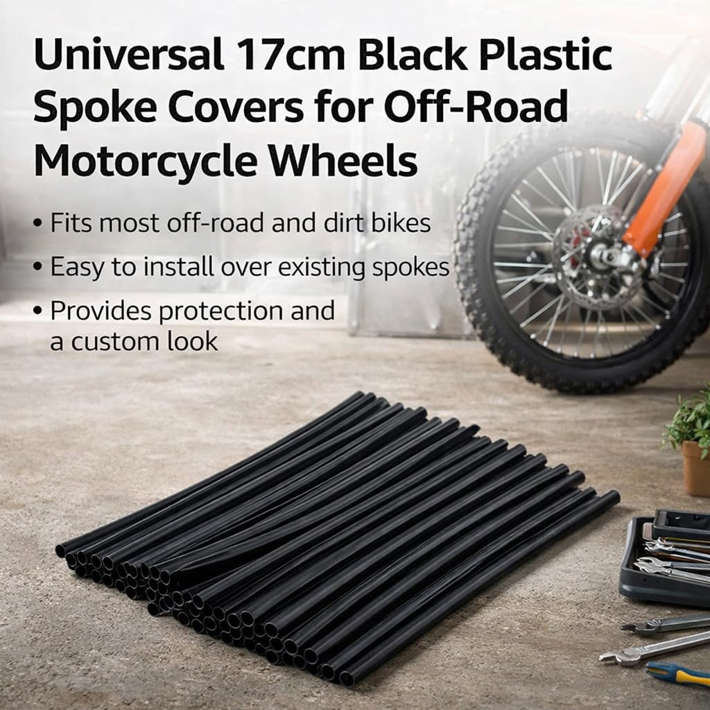 Wheel Rim Spoke Covers, Off-Road Protection, Motorcycle Wheel Protectors, Durable Spoke Guards, Universal Fit for Motocross Bikes, Dirt Bike Accessories, Trail Riding, Race Protection