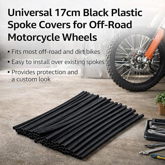 Wheel Rim Spoke Covers, Off-Road Protection, Motorcycle Wheel Protectors, Durable Spoke Guards, Universal Fit for Motocross Bikes, Dirt Bike Accessories, Trail Riding, Race Protection