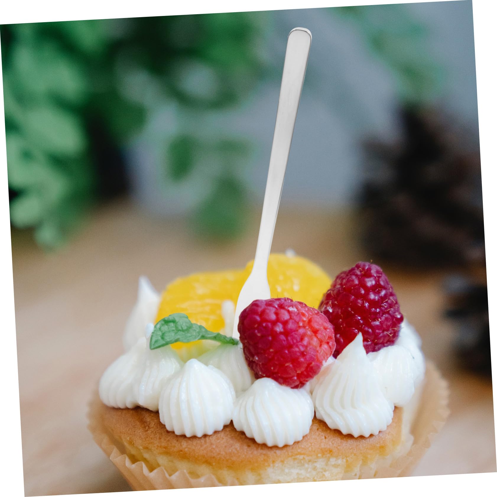 8pezzi Forchette in Acciaio Inox Per Dessert Antipasto e Cocktail Piccole Forchette Da Frutta e Insalata Per Feste e Ristoranti