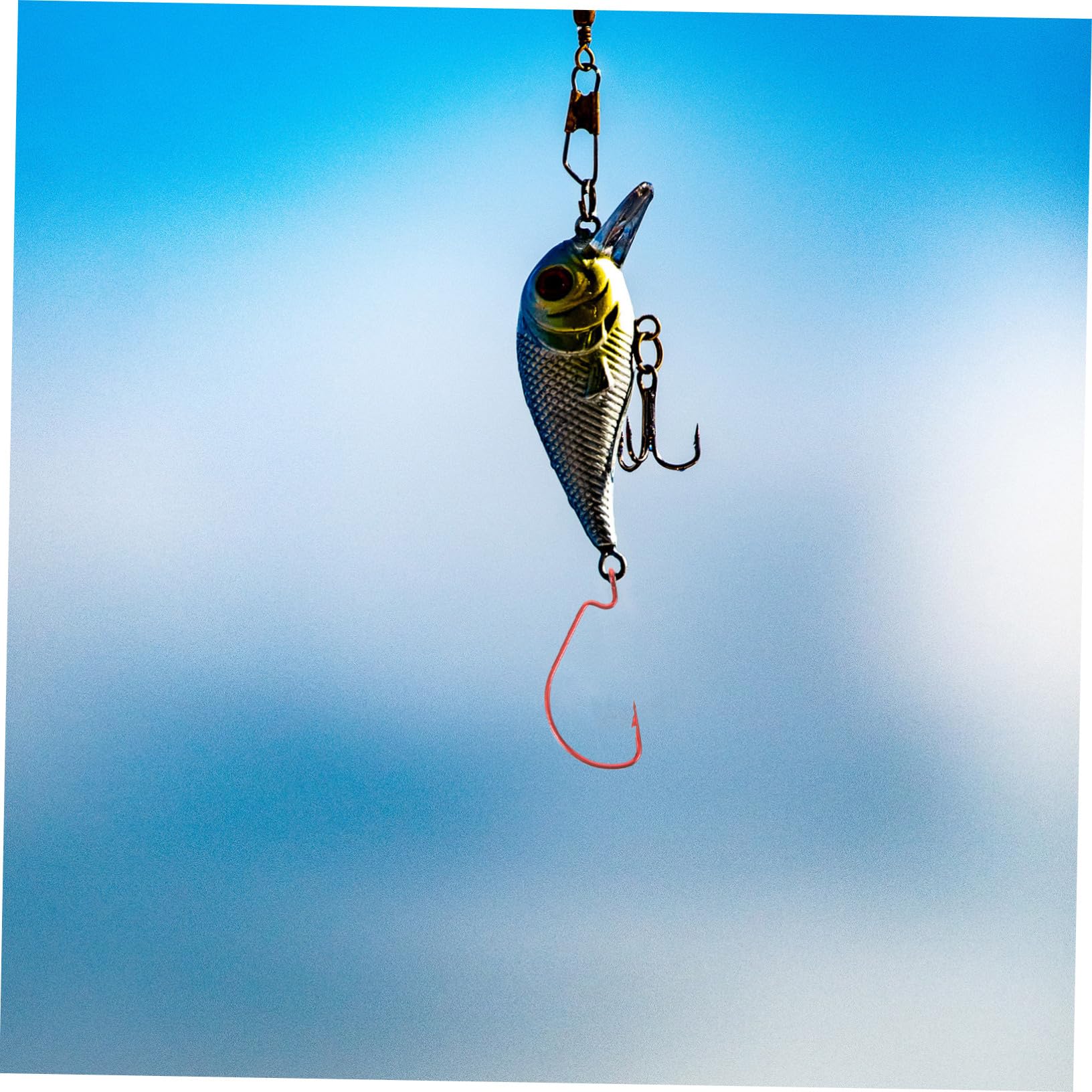 SUPVOX 150 Piezas anzuelos Compensados ​​para la Pesca anzuelos para Pescadores experimentados anzuelos de Pesca Compensados Ganchos Compensados ​​de Acero Carbono Rojo